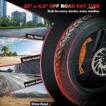 2000W Electric Fat Tire Bike, 40MPH Speed