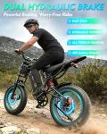 Rakowe 1500W Electric Fat Tire Bike for Adults