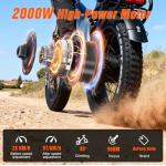 HX Adult Electric Bike with Cargo Rack & Fat Tires