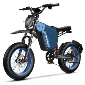 Puttken Electric Bike for Adults - Blue