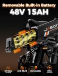 Jasion Hunter Pro Foldable Electric Bike, 30 MPH