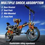 GugoIs 16" Foldable Electric Bike for Adults