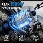 EDIKANI Electric Commuter E-Bike, 100 Miles Range