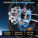 Powerful 1000W Electric Bike for Adults, 31MPH