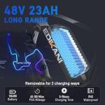 EDIKANI Electric Commuter E-Bike, 100 Miles Range