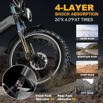 EUYBIKE Peak 2000W Foldable Electric Bike 35MPH