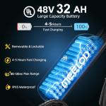 2400W Dual Motor 32AH Fat Tire Electric Bike