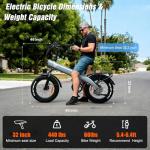 HX Adult Electric Bike with Cargo Rack & Fat Tires