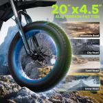 Puttken Electric Bike for Adults - Blue