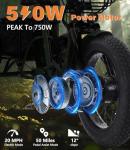 NOMIGO Folding Electric Tricycle with 500W Motor