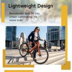 MOKWHEEL Adult Electric Bike 550W, 28" Lightweight