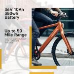 MOKWHEEL Adult Electric Bike 550W, 28" Lightweight