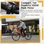 MOKWHEEL Adult Electric Bike 550W, 28" Lightweight