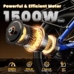 Auloor 1500W Adults Electric Bike with 70-Mile Range
