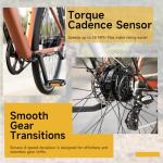 MOKWHEEL Adult Electric Bike 550W, 28" Lightweight