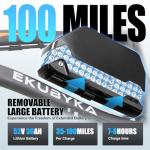 5000W Dual Motor Electric Bike, 52V Removable Battery