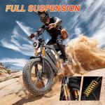 TST 1500W Electric Bike with Removable Battery