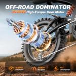 Misodo 3000W Electric Dirt Bike, 36 MPH