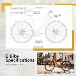 MOKWHEEL Adult Electric Bike 550W, 28" Lightweight