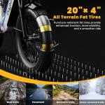 Auloor 1500W Adults Electric Bike with 70-Mile Range