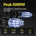 Powerful 5000W Dual Motor Electric Bike for Adults