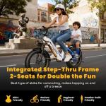 Auloor 1500W Adults Electric Bike with 70-Mile Range