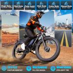 5000W Dual Motor Electric Bike, 52V Removable Battery