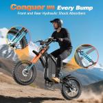 Misodo 3000W Electric Dirt Bike, 36 MPH