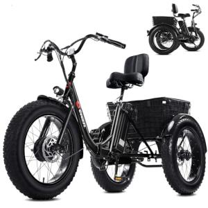 Adult Electric Tricycle with 20" Fat Tires