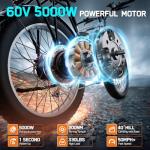 FENGQS Dual Motor Electric Bike for Adults