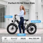 Auloor 1500W Adults Electric Bike with 70-Mile Range