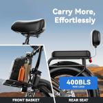 Cybervelo 1500W Step-Thru Electric Bike for All Terrain