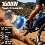 HX Q5 Electric Mountain Bike 2000W Peak 35 MPH