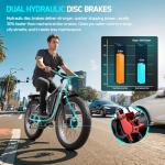 FENGQS Dual Motor Electric Bike for Adults