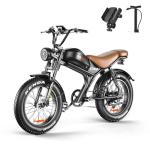 EMOKO 1500W Electric Mountain Bike, 35MPH Speed