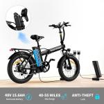 Foldable Electric Bike with 983W Motor and 20" Tires