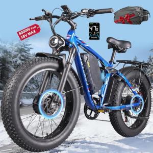 8000W Dual Motor Fast Electric Ebike for Adults