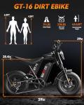 Adult Electric Fat Tire Bike with 1200W Motor
