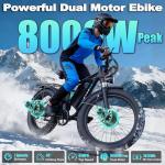 8000W Dual Motor Fast Electric Ebike for Adults
