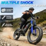 GugoIs 1500W Electric Bike with 20" Fat Tires
