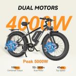 GREATWORK 52V 5000W Dual Motor Adult E-Bike