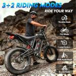 GugoIs 1500W Electric Bike with 20" Fat Tires