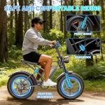 Askmy E500 1000W Electric Bike with Fat Tires