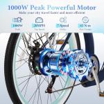 1000W Adult Electric Bike with Removable Battery