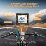 2000W Foldable Electric Bike with Removable Battery