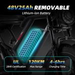 Kalorace Electric Bike for Adults, 1000W Motor