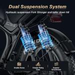 Emokobike 32MPH Electric Bike with Dual Motors