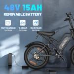 Askmy E500 1000W Electric Bike with Fat Tires