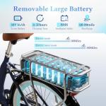 1000W Adult Electric Bike with Removable Battery