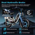 Auloor Dual Battery Electric Bike, 160-Mile Range